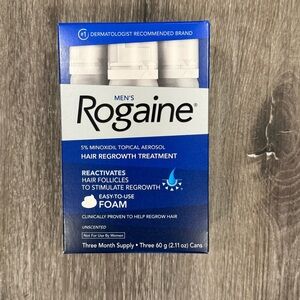 🆕 Rogaine Men’s 5% Minoxidil Foam Hair Regrowth – 3 Month Supply